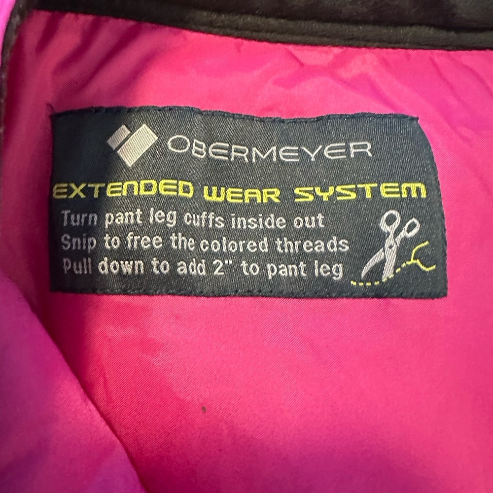 Obermeyer Brooke Snow Pant Showstopper Pink Teen Large  (14-16)‎ Extended Wear - Picture 9 of 11
